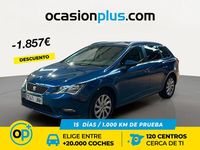 Usado Seat Leon Style 110 CV (80 kW) 2016 Azul Berlina