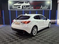 Usado Mazda 3 Luxury 150 CV (110 kW) 2014 Blanco Berlina