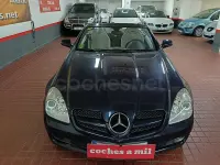 Usado Mercedes SLK200 184 CV (135 kW) 2010 Azul Descapotable