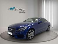 Usado Mercedes C250 AMG line 204 CV (150 kW) 2016 Azul Coupe