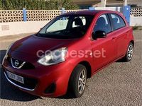 Usado Nissan Micra Acenta 80 CV (58 kW) 2014 Granate Utilitario
