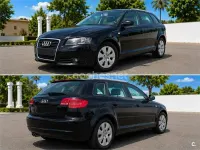 Usado Audi A3 105 CV (77 kW) 2009 Negro Utilitario