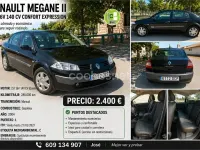 Usado Renault Mégane II Expression 136 CV (100 kW) 2004 Negro Berlina