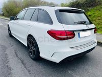 Usado Mercedes C220 AMG line 170 CV (125 kW) 2016 Blanco Familiar