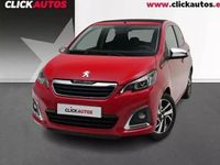 Usado Peugeot 108 Allure 72 CV (52 kW) 2021 Rojo Utilitario
