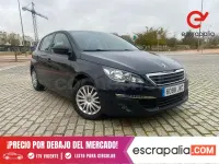 Usado Peugeot 308 Access 100 CV (73 kW) 2016 Negro Berlina