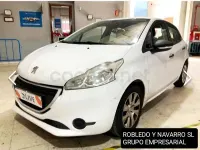 Usado Peugeot 208 Access 68 CV (50 kW) 2014 Blanco Utilitario