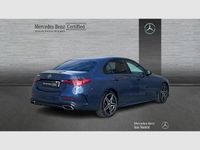 Usado Mercedes C220 AMG line 200 CV (147 kW) 2025 Azul Berlina