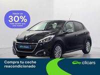 Usado Peugeot 208 Style 82 CV (60 kW) 2017 Negro Utilitario
