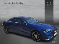 Usado Mercedes E400 AMG line 340 CV (250 kW) 2023 Azul Descapotable