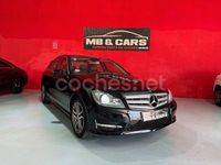 Usado Mercedes C200 Avantgarde 136 CV (100 kW) 2012 Negro Berlina