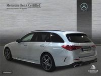 Usado Mercedes C220 AMG line 200 CV (147 kW) 2023 Plata hightech Familiar