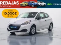 Usado Peugeot 208 Access 82 CV (60 kW) 2017 Blanco Utilitario