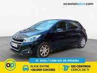 Usado Peugeot 208 Active 83 CV (61 kW) 2015 Negro Utilitario
