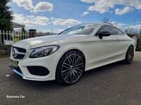 Usado Mercedes C300 AMG line 245 CV (180 kW) 2016 Blanco Coupe