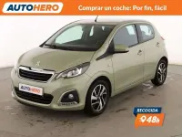 Usado Peugeot 108 Allure 72 CV (52 kW) 2022 Verde Berlina
