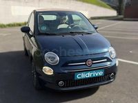 Usado Fiat 500C Lounge 69 CV (50 kW) 2018 Azul Descapotable