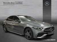 Usado Mercedes C300e AMG line 313 CV (230 kW) 2023 Gris selenita Berlina