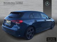 Usado Mercedes A200 AMG line 150 CV (110 kW) 2021 Azul denim Berlina