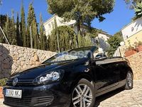 Usado VW Golf Cabriolet 105 CV (77 kW) 2012 Negro Descapotable