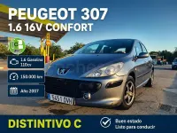 Usado Peugeot 307 110 CV (80 kW) 2007 Gris / plata Berlina
