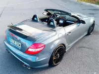 Usado Mercedes SLK200 163 CV (119 kW) 2004 Gris / plata Descapotable