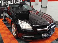 Usado Mercedes SLK200 184 CV (135 kW) 2015 Negro Descapotable