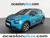 Usado Citroën C3 Feel 83 CV (61 kW) 2021 Azul Utilitario