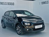 Usado Citroën C3 PureTech 82 CV (60 kW) 2019 Negro Utilitario