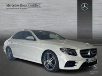 Usado Mercedes E220 AMG line 194 CV (142 kW) 2020 Blanco Berlina