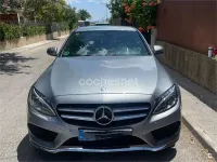 Usado Mercedes C220 AMG line 170 CV (125 kW) 2016 Gris / plata Berlina