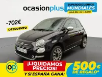 Usado Fiat 500 Lounge 69 CV (50 kW) 2017 Negro Utilitario