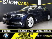 Usado BMW 520 Luxury Line 184 CV (135 kW) 2019 Azul Berlina