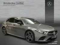Usado Mercedes A180 AMG line 116 CV (85 kW) 2019 Gris / plata Berlina