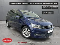 Usado VW Touran Advance 115 CV (84 kW) 2018 Azul Monovolumen