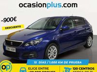 Usado Peugeot 308 Style 131 CV (96 kW) 2018 Azul Utilitario