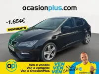 Usado Seat Leon FR 150 CV (110 kW) 2019 Negro Berlina