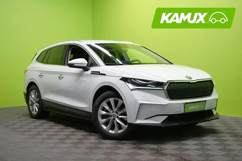 Valkoinen Käytetty 2022 Skoda Enyaq iV Loft Katumaasturi | 30 690 € (Supertarjous) - Kuva 1/4