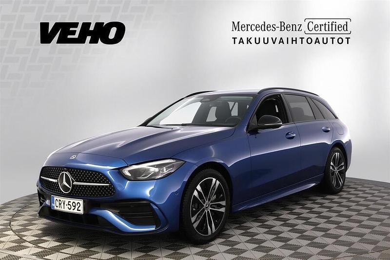 Sininen Käytetty 2024 Mercedes C300e Business Farmari | 46 900 € (Perustarjous) - Kuva 1/4