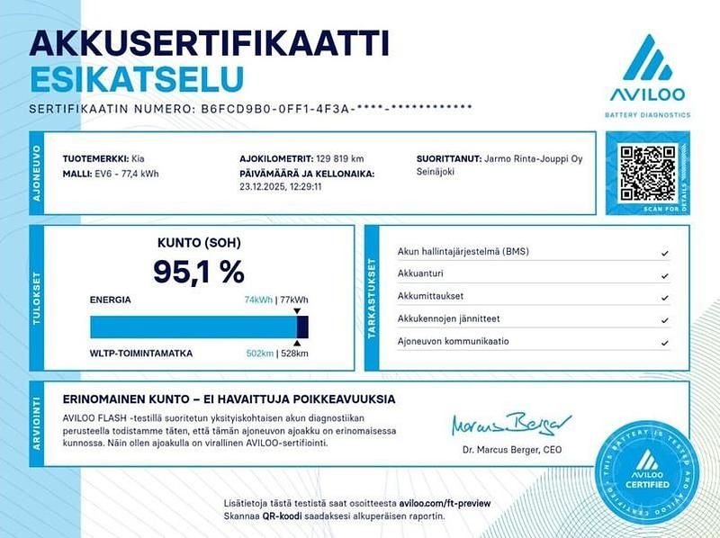 Käytetty Kia EV6 239 kW (325 HP) 2022 Harmaa Katumaasturi
