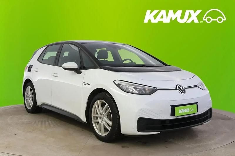 Valkoinen Käytetty 2021 VW ID.3 Pure Viistoperä | 18 900 € (Perustarjous) - Kuva 1/4