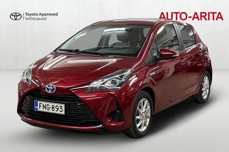 Punainen Käytetty 2018 Toyota Yaris Hybrid Active Viistoperä | 12 490 € (Perustarjous) - Kuva 1/4