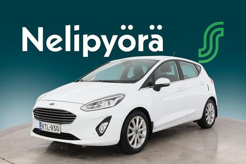 Valkoinen Käytetty 2018 Ford Fiesta Titanium Viistoperä | 7 490 € (Hyvä tarjous) - Kuva 1/3