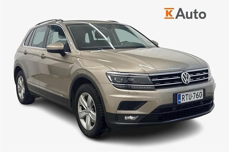 Käytetty VW Tiguan Comfortline 150 HP (110 kW) 2019 Ruskea (beige) Katumaasturi