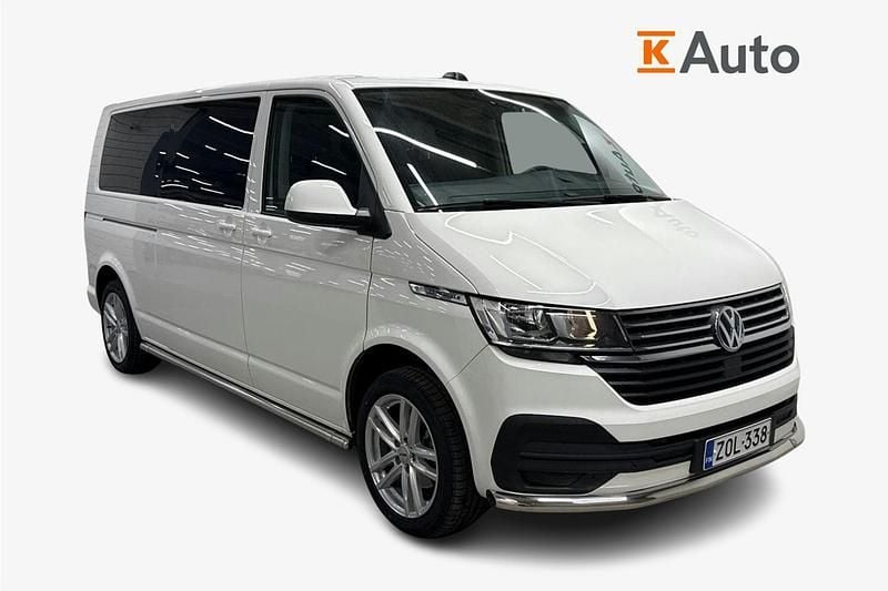 Valkoinen Käytetty 2022 VW Caravelle Comfortline Tila-auto | 54 990 € (Perustarjous) - Kuva 1/3