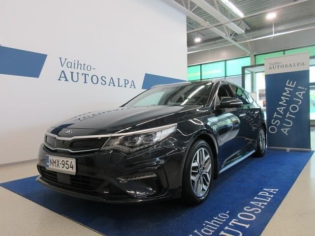 Musta Käytetty 2019 Kia Optima Hybrid Sedan | 11 900 € (Hyvä tarjous) - Kuva 1/4