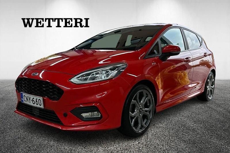 Punainen Käytetty 2019 Ford Fiesta ST-Line Viistoperä | 9 590 € (Perustarjous) - Kuva 1/3