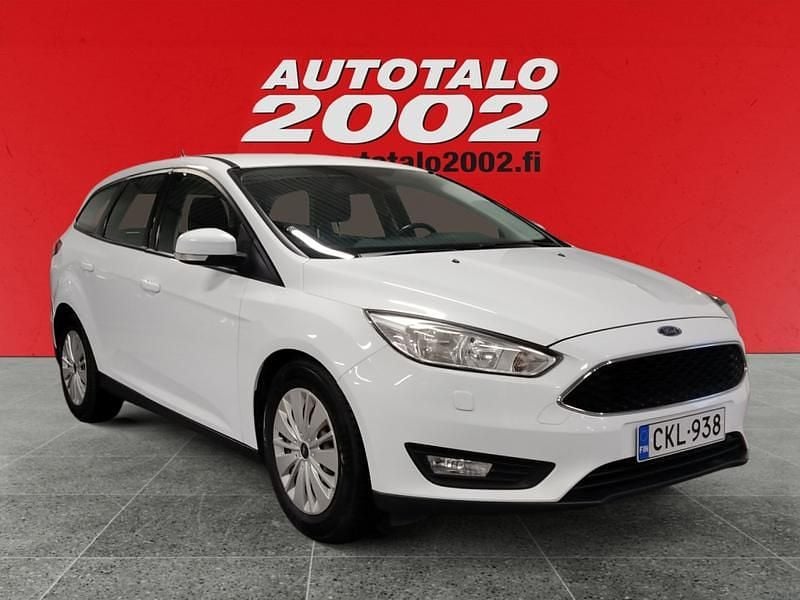 Valkoinen Käytetty 2016 Ford Focus Trend Farmari | 8 690 € (Supertarjous) - Kuva 1/4