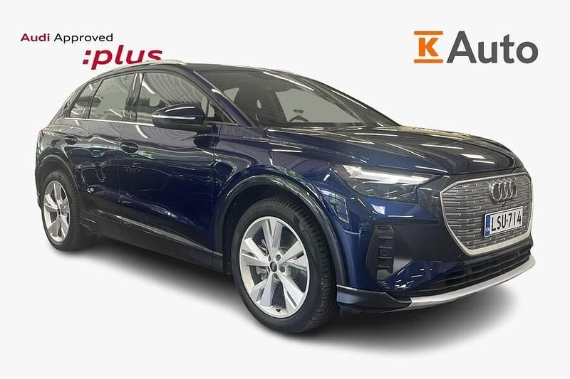 Sininen Käytetty 2024 Audi Q4 e-tron Advanced Plus Katumaasturi | 47 900 € (Kallis) - Kuva 1/3