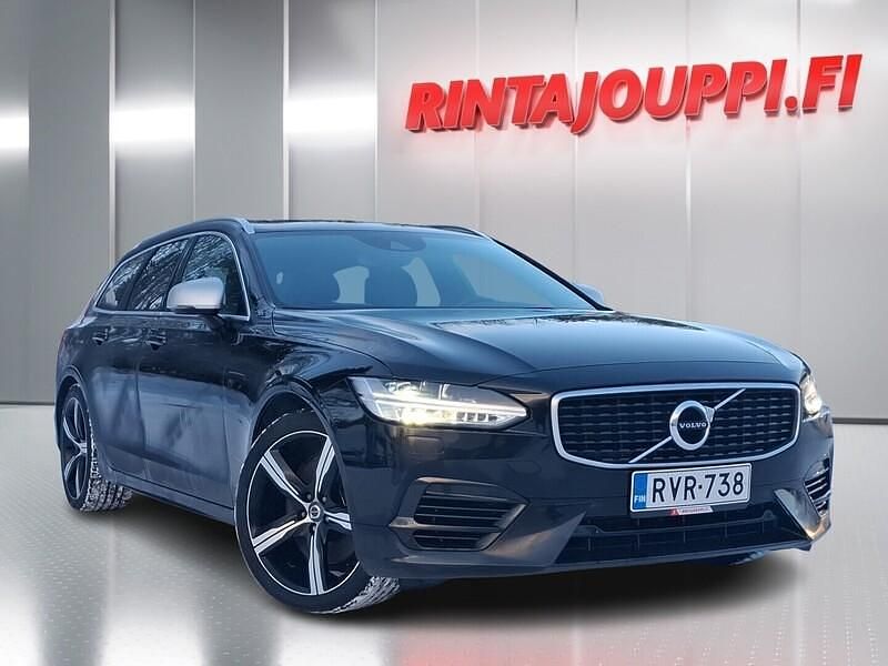 Musta Käytetty 2019 Volvo V90 R-Design Farmari | 24 800 € (Hyvä tarjous) - Kuva 1/4